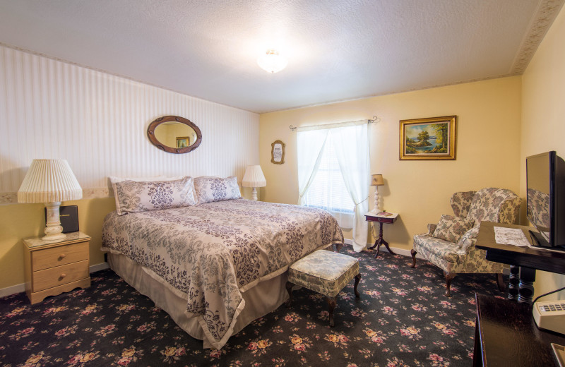 Guest room at Cary House Hotel.