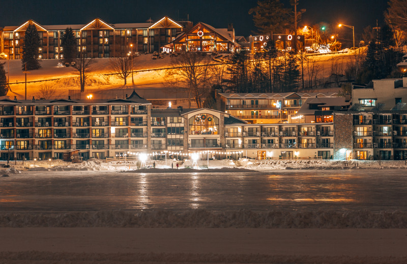 The Golden Arrow at Night During Winter