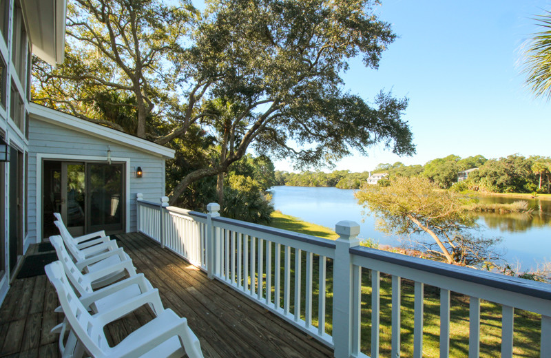 Rental balcony at Fripp Island Golf & Beach Resort.