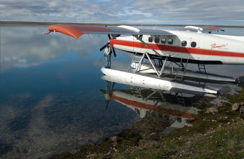 Sea plane at Plummer's Arctic Fishing Lodges.