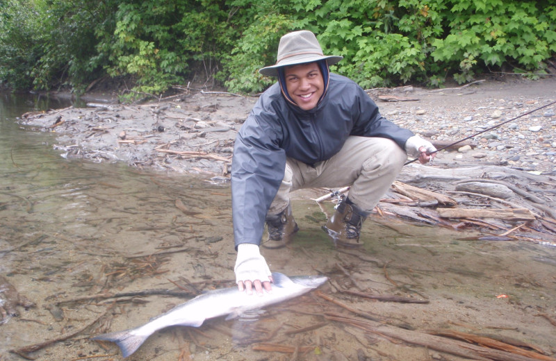 Fishign at Blackfish Lodge.