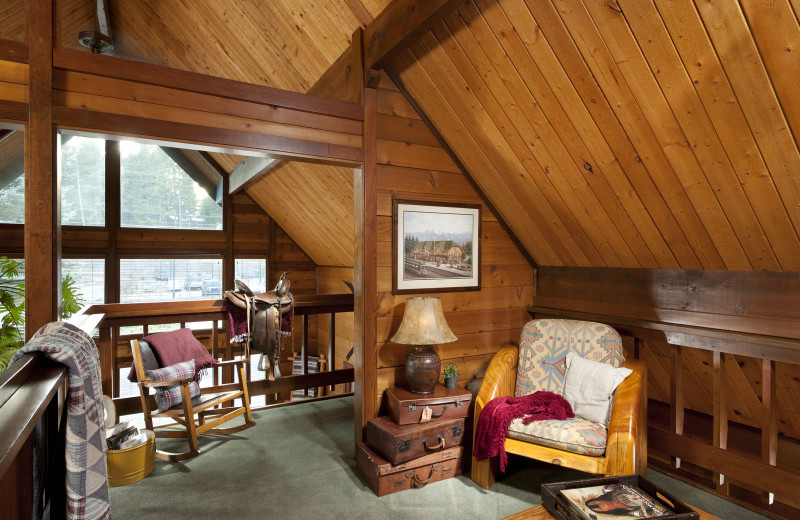 Guest room at Good Medicine Lodge.