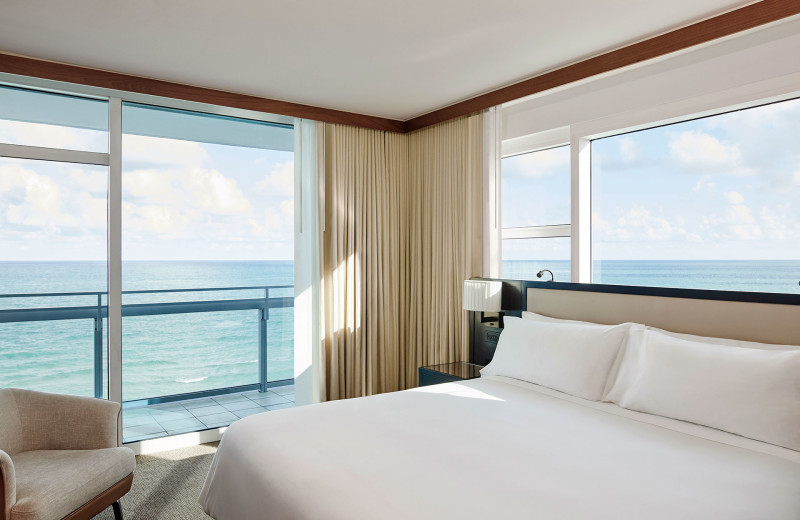 Guest room at Carillon Miami Wellness Resort.