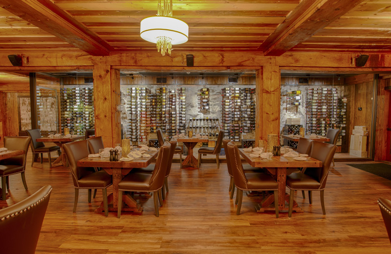 Dining at Lutsen Resort on Lake Superior.