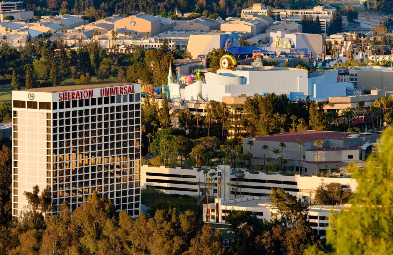 Exterior view of Sheraton Universal Hotel.