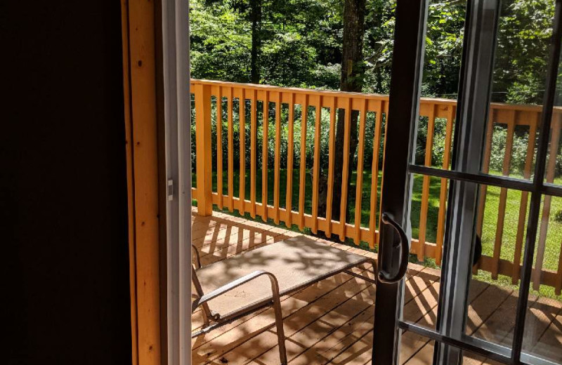 Deck at Cabin at the Gorge.