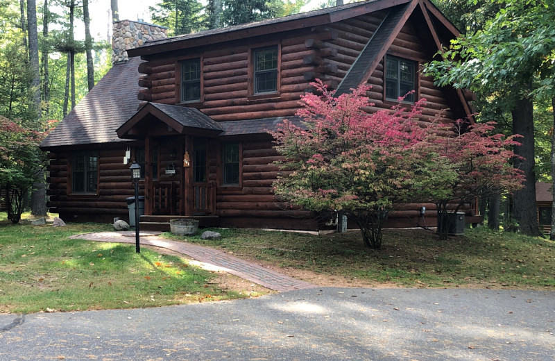 Cabin exterior at The Beacons of Minocqua.
