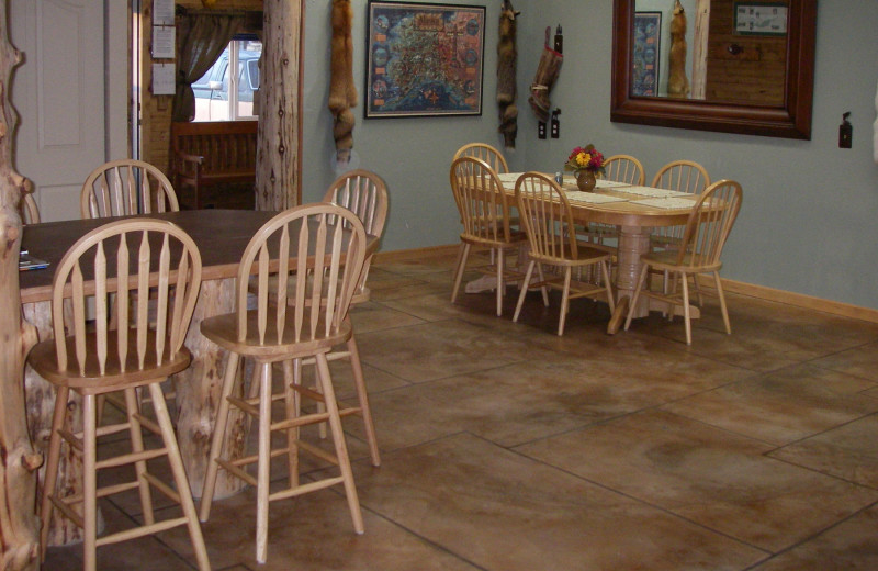 Interior view of Jimmie Jack's Alaska Fishing Lodges.