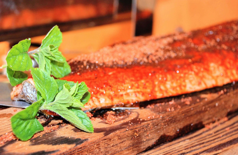 Dining at Nootka Wilderness Lodge.