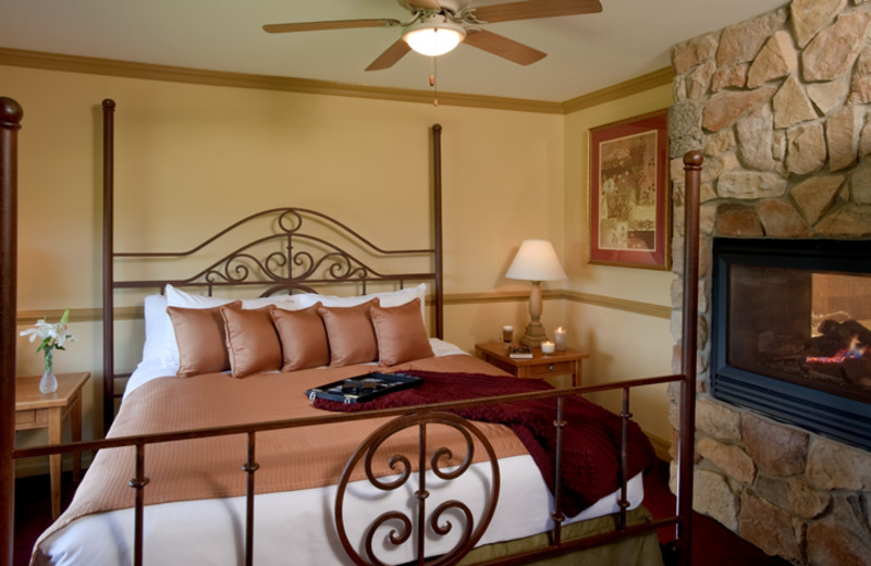 Guest bedroom at Crystal Springs Resort.