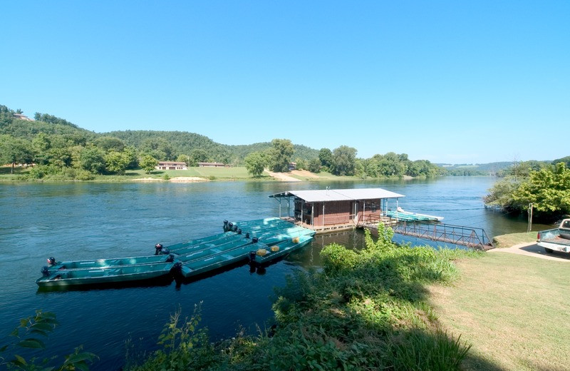 Fishing dock at Norfork Resort & Trout Dock.