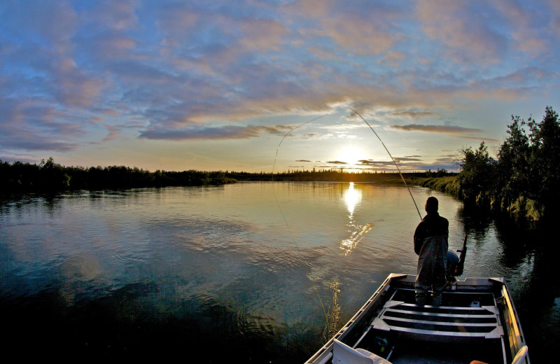 Fishing at Alagnak Lodge.