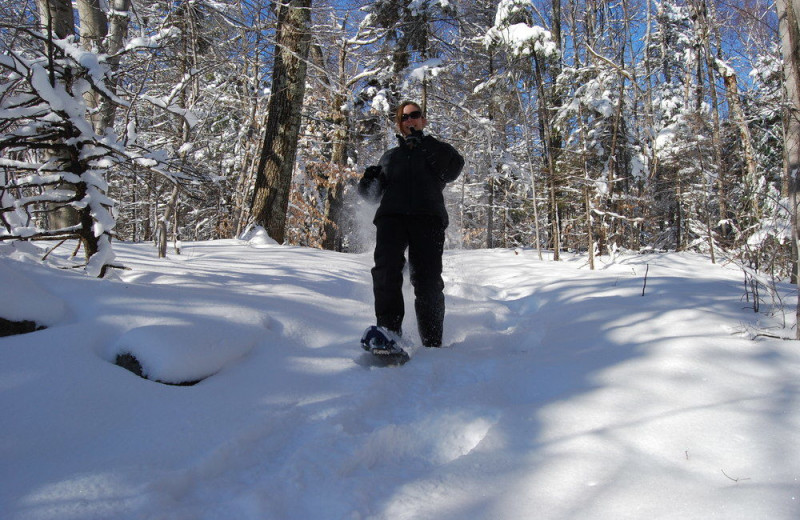 Snow shoe at Steele Hill Resorts.