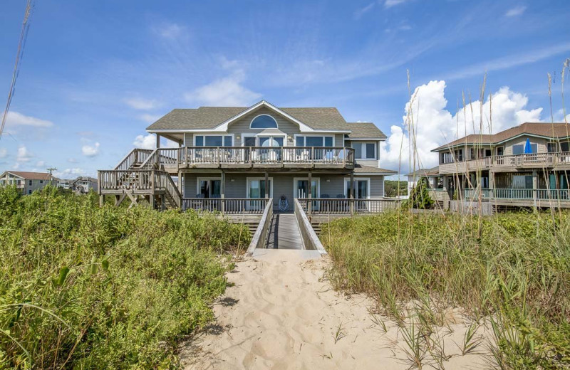 Rental exterior at Outer Banks Blue Vacation Rentals.