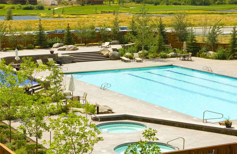 Outdoor pool at Teton Springs Lodge.