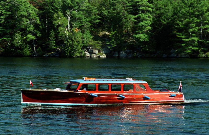 Boating at Severn Lodge.