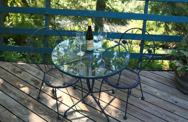 Rental balcony at Brigadoon Vacation Rentals.