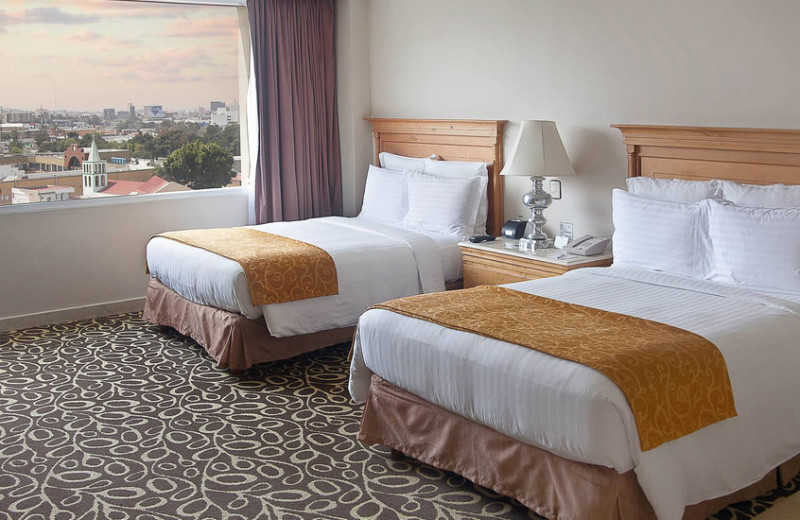 Guest room at Tijuana Marriott Hotel.