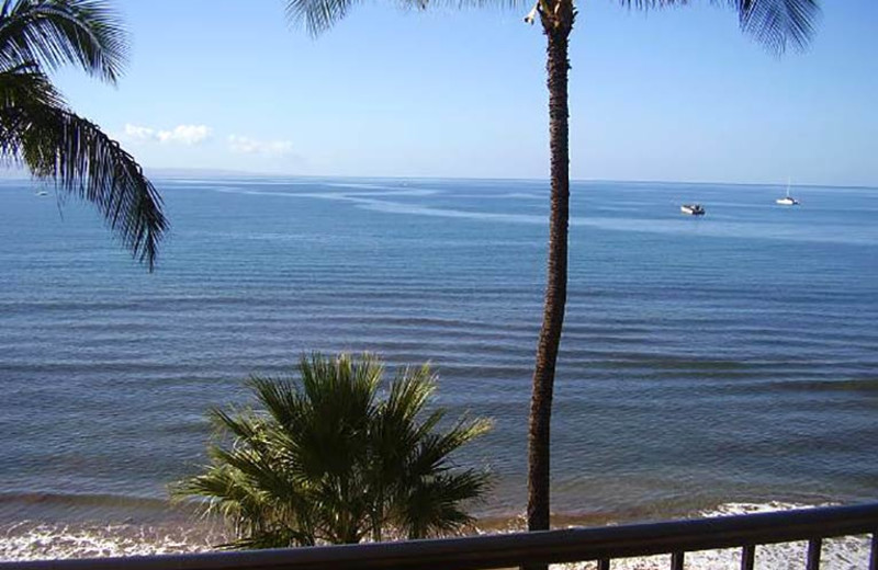 Balcony view at Sugar Beach Resort.