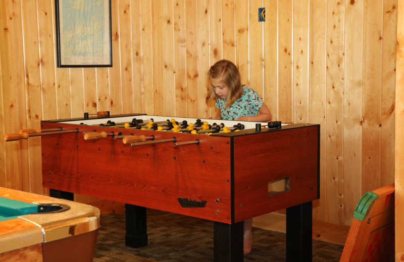 Foosball at Pine Terrace Resort.