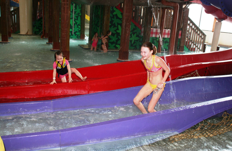 Indoor water park at Three Bears Lodge.