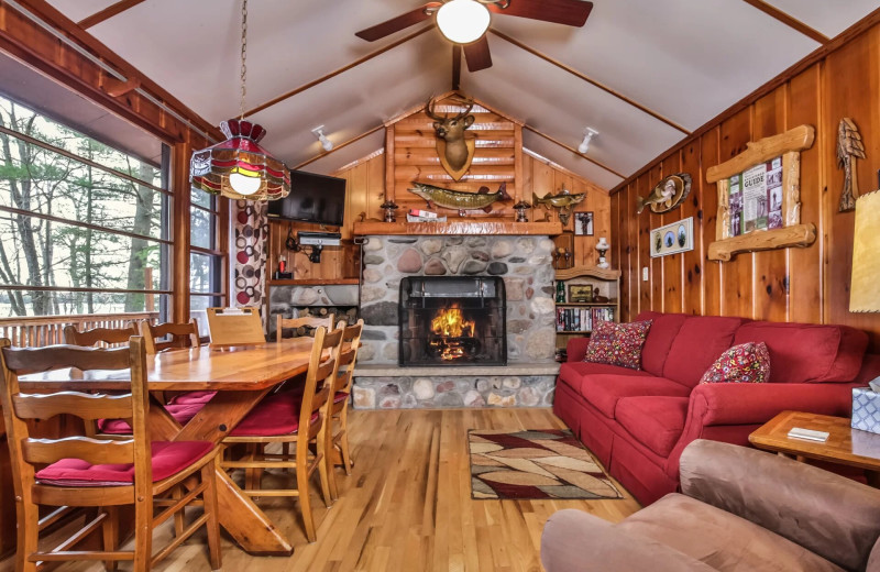 Rental living room at Hiller Vacation Homes.