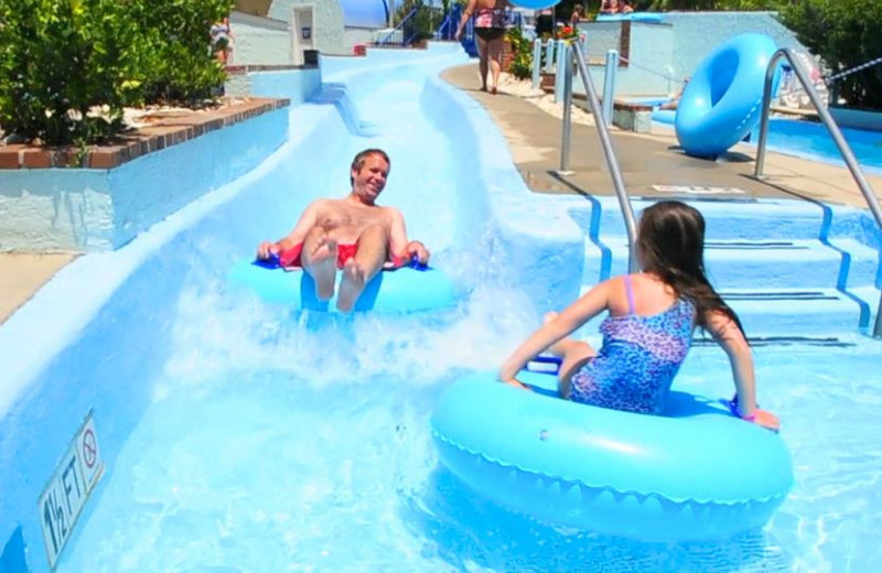 Family At Water Park at Sea Mist Oceanfront Resort