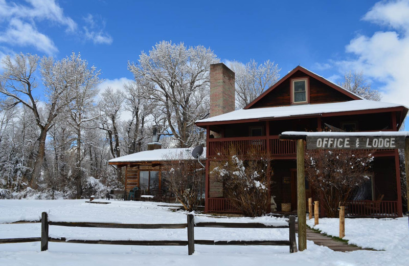 Winter at Vee Bar Guest Ranch.