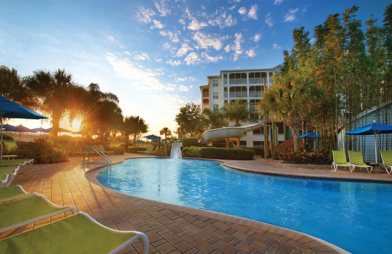 Outdoor pool at Marriott's Harbour Lake.