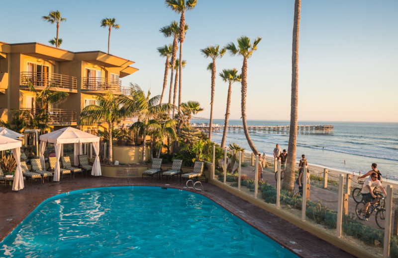 Outdoor pool at Pacific Terrace Hotel.