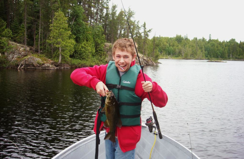 Fishing at Bay Wolf Camp.