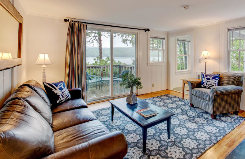 Guest room at Basin Harbor.
