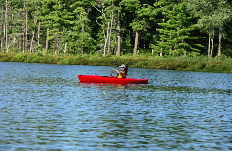 Kayaking at The Lodge at Woodloch.