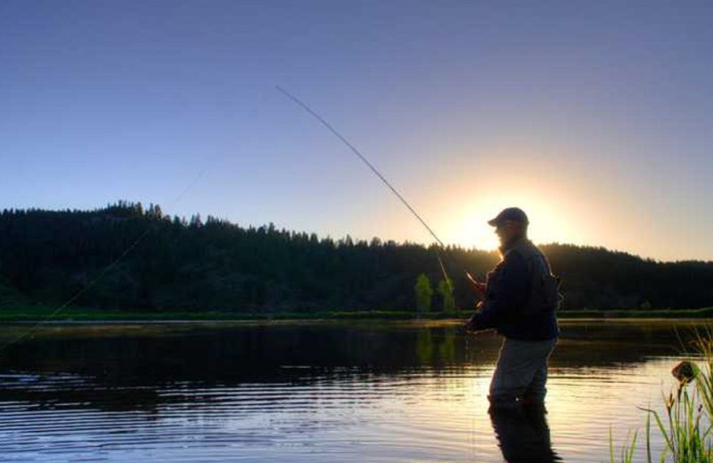 Fishing at Grand Lodge on Peak 7.