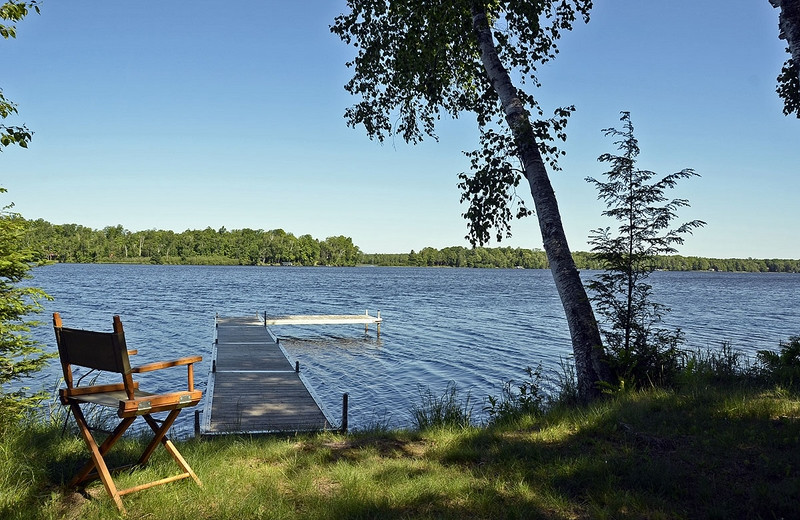 Lake view at North Country Vacation Rentals.