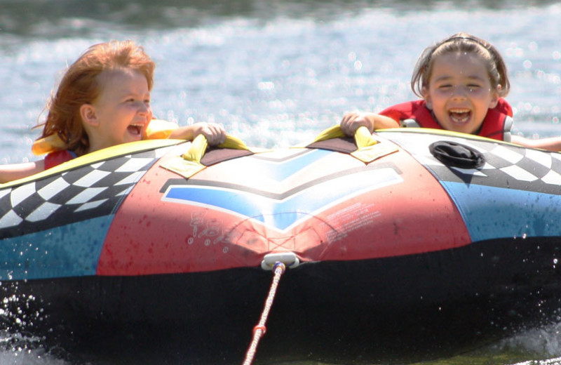 Water tubing at Pine Vista Resort.