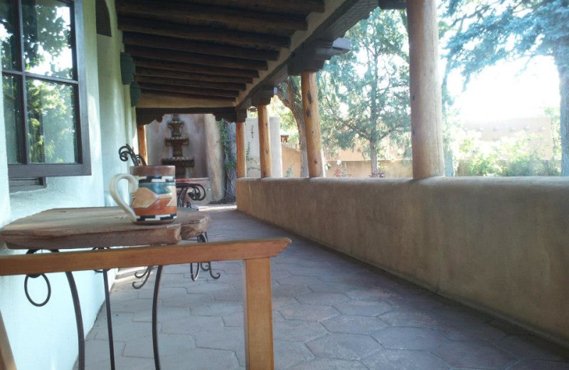 Porch view at Inn on La Loma Plaza