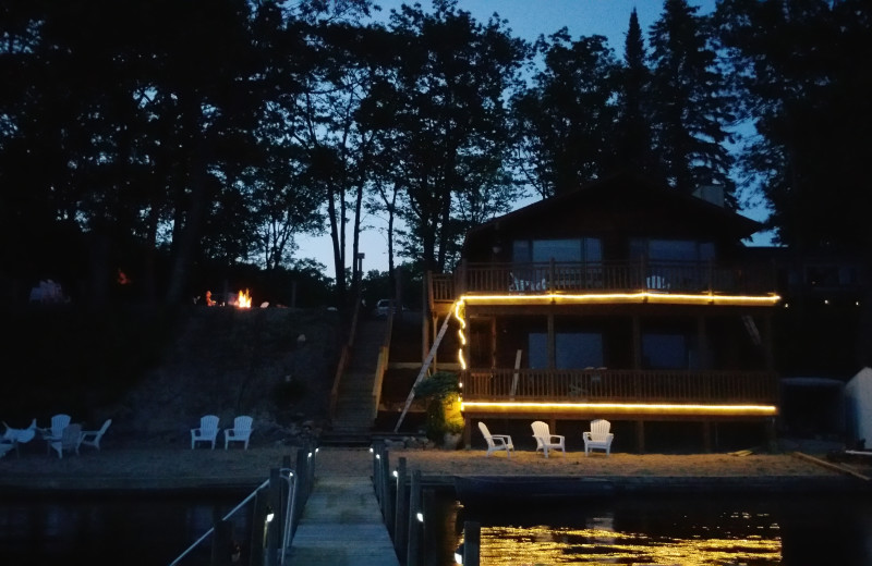 Lodge exterior at Lake Cabins Resort.