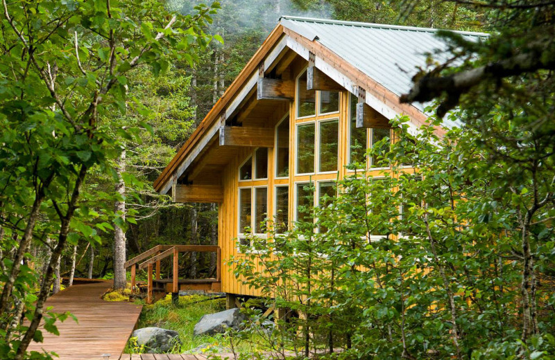 Lodge exterior at Kenai Fjords Glacier Lodge.