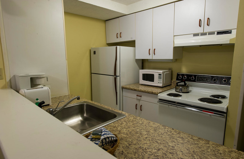 Guest kitchen at Black Bear Lodge.