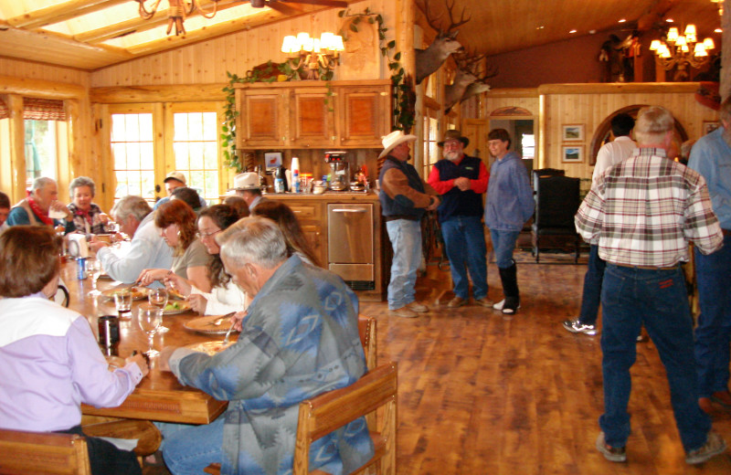 Dining at Cottonwood Ranch.