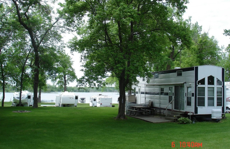 RV campground at South Turtle Lake Resort.