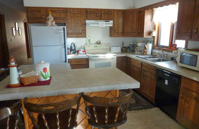 Kitchen at Mountain Vista Bed & Breakfast.