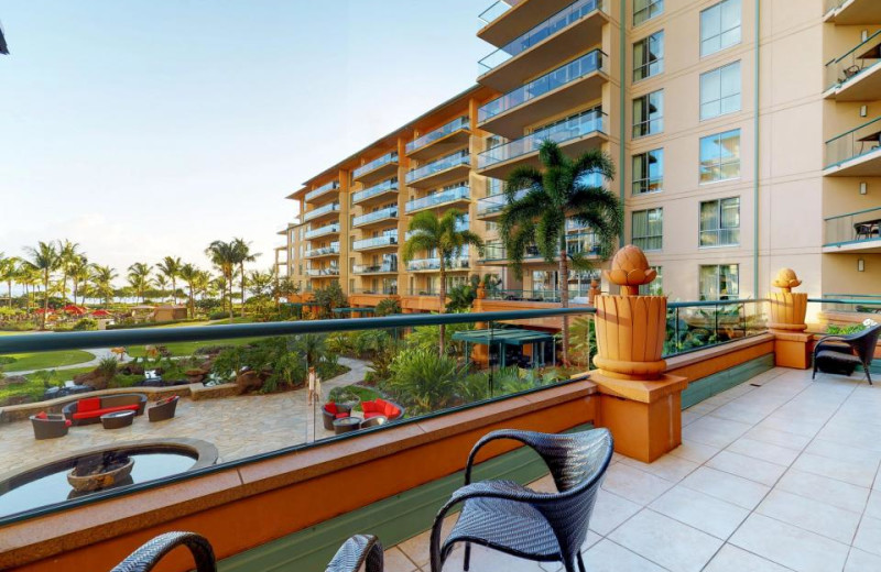 Rental balcony at Vacasa Maui.