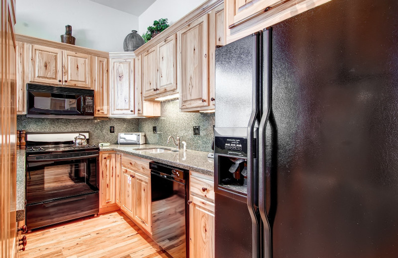 Rental kitchen at Shadowbrook Property Management.