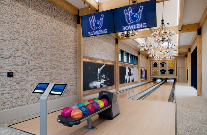 Hotel bowling alley at JRK Hotel Group.