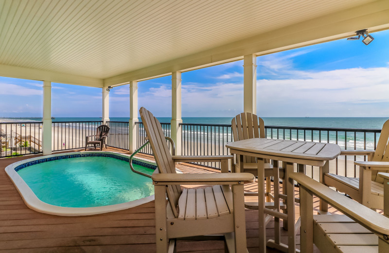 Rental deck at Sea Star Realty.