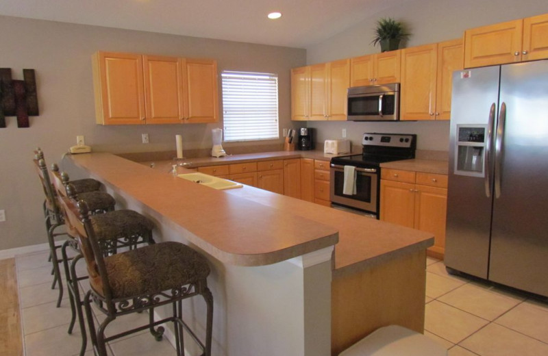 Rental kitchen at Long Key Vacation Rentals.