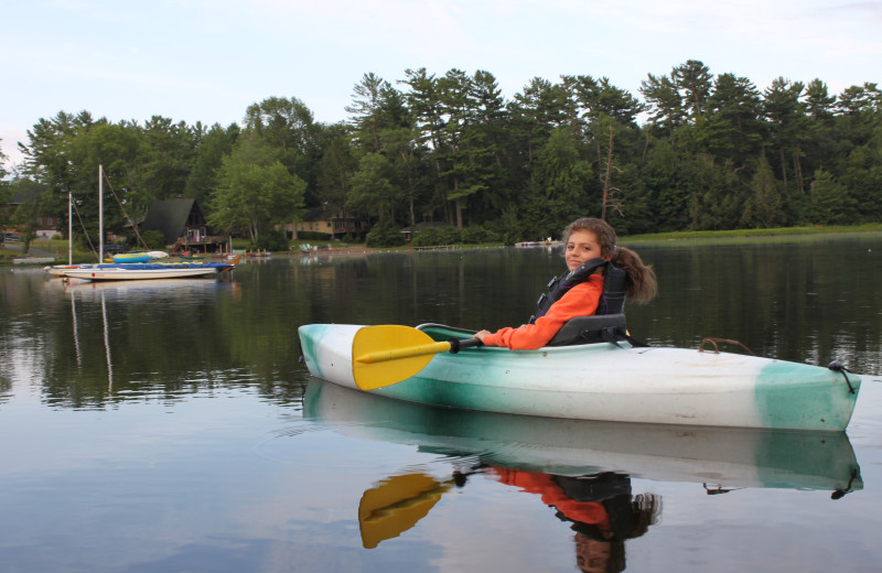 Kayaking at Central House Family Resort.