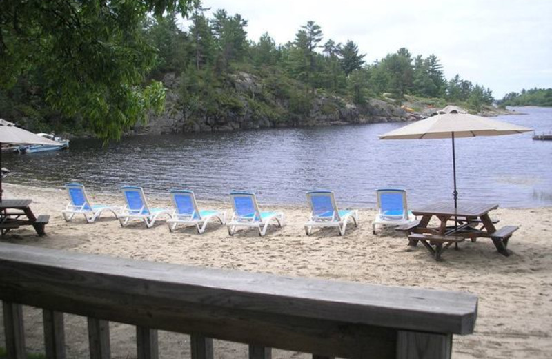 Beach at Pleasant Cove Resort.